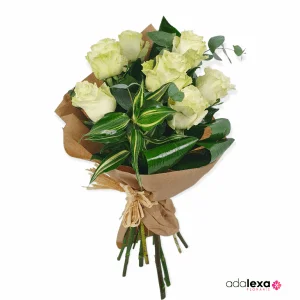 w Buchet 7 trandafiri albi kraft 300x300 - Acasă - Florarie Online Curtea de Arges